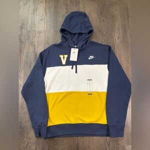 NEW | NIKE Men's Club Fleece French Terry Color-Blocked Hoodie - Villanova Logo